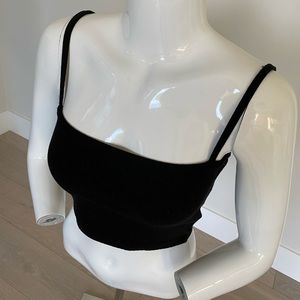 Missguided Black Cropped Tank